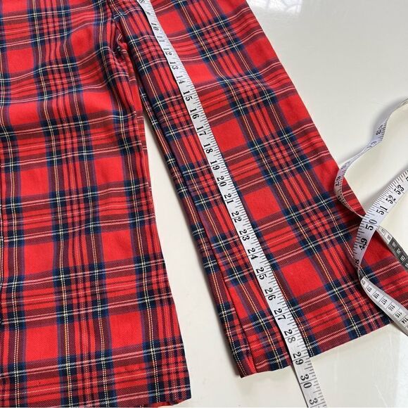 Retro Vintage 1970s JC Penny Tartan Plaid Flare Pants - Picture 10 of 11